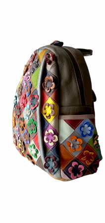 Rucsac Dama Piele Naturala Multicolor Ilaria G03818 [2]