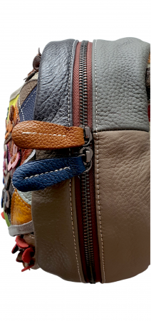 Rucsac Dama Piele Naturala Multicolor Ilaria G03818 [4]