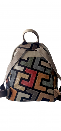 Rucsac Dama Piele Naturala Multicolor Ilaria G03998 [3]
