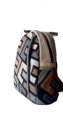 Rucsac Dama Piele Naturala Multicolor Ilaria G03998 [2]