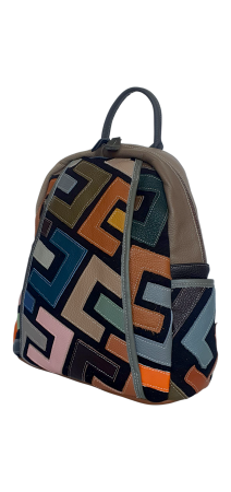 Rucsac Dama Piele Naturala Multicolor Ilaria G04557 [2]