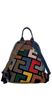 Rucsac Dama Piele Naturala Multicolor Ilaria G04557 [3]