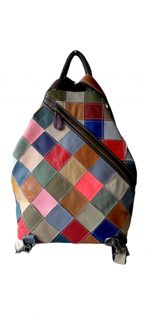 Rucsac Dama Piele Naturala Multicolor Jetla G03461 [3]
