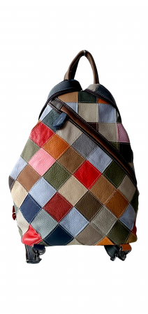 Rucsac Dama Piele Naturala Multicolor Jetla G03703 [3]