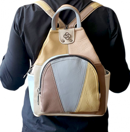 Rucsac Dama Piele Naturala Multicolor Jetmira G04354 [6]