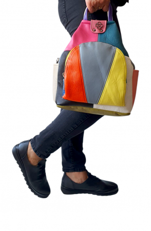 Rucsac Dama Piele Naturala Multicolor Jetmira G04398 [5]