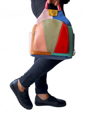 Rucsac Dama Piele Naturala Multicolor Jetmira G04400 [5]