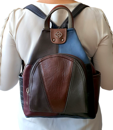Rucsac Dama Piele Naturala Multicolor Jetmira G04484 [6]