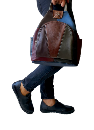 Rucsac Dama Piele Naturala Multicolor Jetmira G04484 [5]