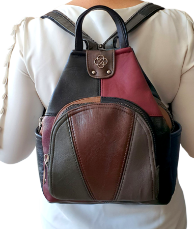 Rucsac Dama Piele Naturala Multicolor Jetmira G04485 [6]