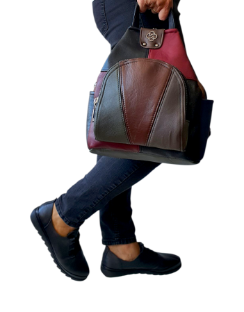 Rucsac Dama Piele Naturala Multicolor Jetmira G04485 [5]