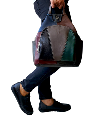 Rucsac Dama Piele Naturala Multicolor Jetmira G04486 [5]