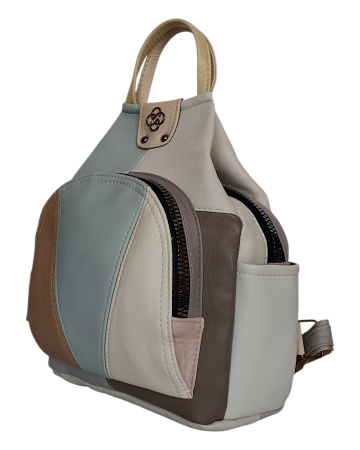 Rucsacuri Dama - Rucsac Dama Piele Naturala Multicolor Jetmira G04703