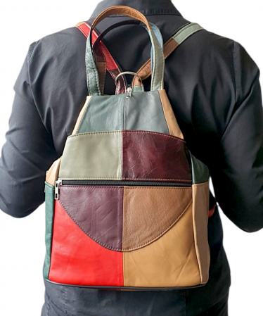 Rucsac Dama Piele Naturala Multicolor Lili G04391 [5]