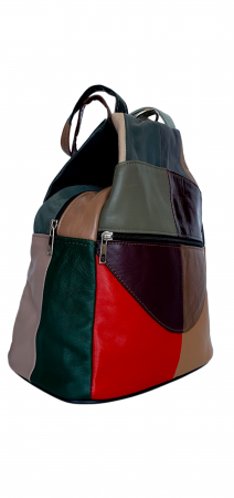 Rucsac Dama Piele Naturala Multicolor Lili G04391 [1]
