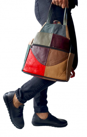 Rucsac Dama Piele Naturala Multicolor Lili G04391 [6]