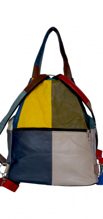 Rucsac Dama Piele Naturala Multicolor Lili G04391 [3]