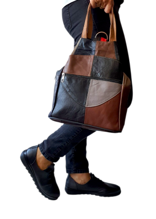Rucsac Dama Piele Naturala Multicolor Lili G04433 [4]