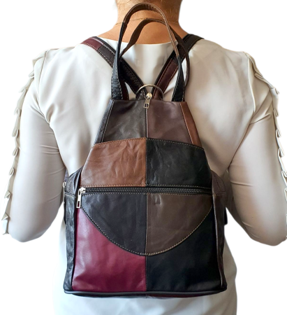Rucsac Dama Piele Naturala Multicolor Lili G04435 [4]
