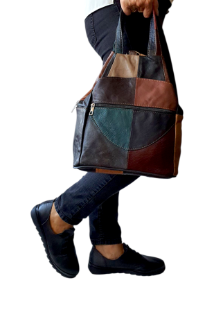 Rucsac Dama Piele Naturala Multicolor Lili G04538 [4]