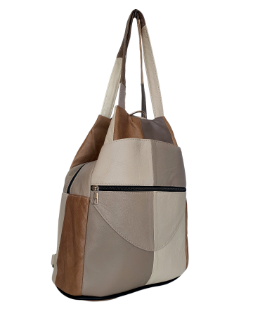 Rucsacuri Dama - Rucsac Dama Piele Naturala Multicolor Lili G04679