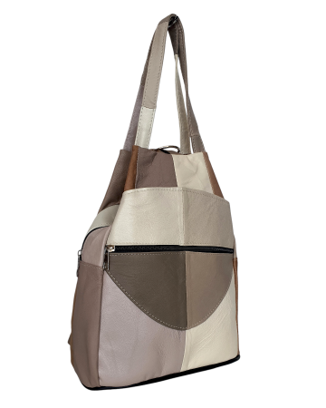 Rucsacuri Dama - Rucsac Dama Piele Naturala Multicolor Lili G04680