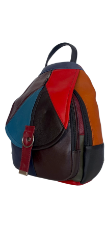Rucsac Dama Piele Naturala Multicolor Margareta G04487 [2]