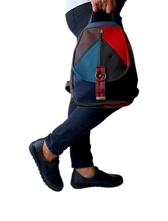 Rucsac Dama Piele Naturala Multicolor Margareta G04487 [6]