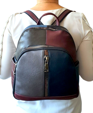 Rucsac Dama Piele Naturala Multicolor Natalia G04449 [6]
