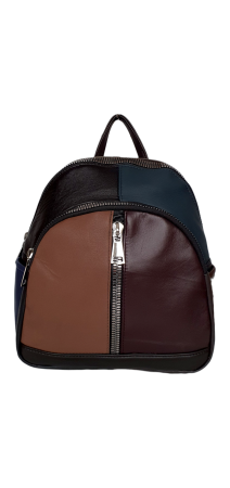 Rucsacuri Dama - Rucsac Dama Piele Naturala Multicolor Natalia G04594