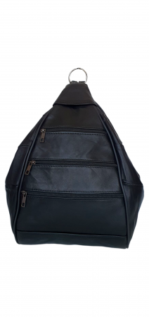 Rucsacuri Dama - Rucsac Dama Piele Naturala Negru Seana G04350