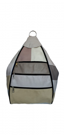 Rucsacuri Dama - Rucsac Dama Piele Naturala Multicolor Seana G04387