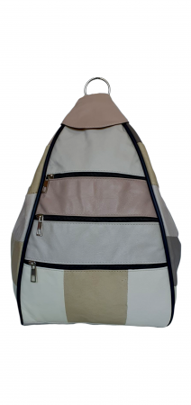 Rucsacuri Dama - Rucsac Dama Piele Naturala Multicolor Seana G04388