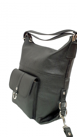 Rucsac Dama Piele Naturala Negru Bernis G02459 [3]