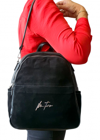 Rucsac Dama Piele Naturala Negru Bianca V. Fabbiano G04412 [7]