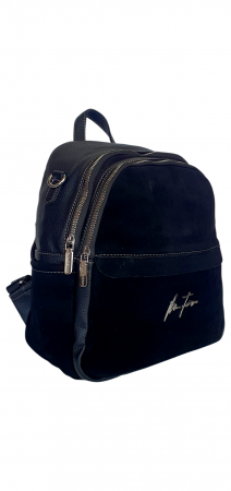 Rucsacuri Dama - Rucsac Dama Piele Naturala Negru Bianca V. Fabbiano G04412