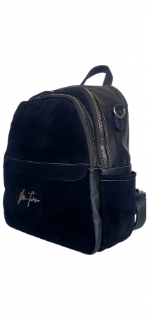 Rucsac Dama Piele Naturala Negru Bianca V. Fabbiano G04412 [3]