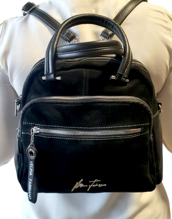 Rucsac Dama Piele Naturala Negru Fabia V. Fabbiano  G03370 [7]