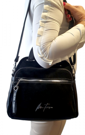 Rucsac Dama Piele Naturala Negru Fabia V. Fabbiano  G03370 [8]