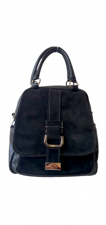 Rucsacuri Dama - Rucsac Dama Piele Naturala Negru Lia V. Fabbiano G04176