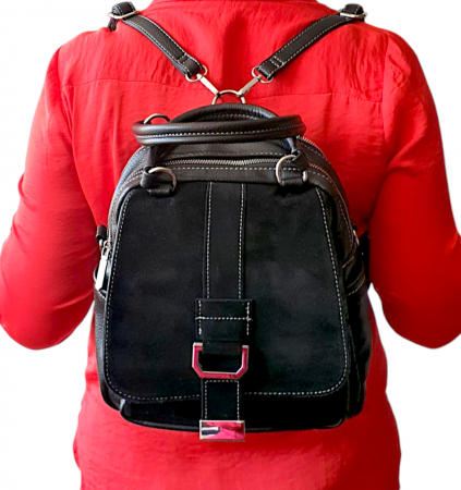 Rucsac Dama Piele Naturala Negru Lia V. Fabbiano G04176 [8]