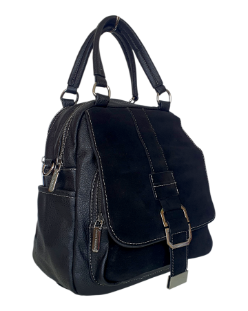 Rucsacuri Dama - Rucsac Dama Piele Naturala Negru Lia V. Fabbiano G04176