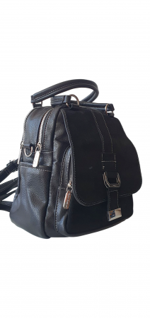 Rucsac Dama Piele Naturala Negru Lia V. Fabbiano G04176 [1]
