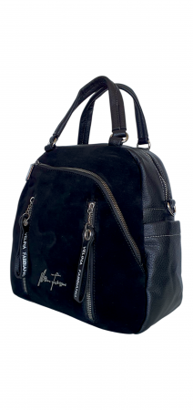Rucsac Dama Piele Naturala Negru Mara V. Fabbiano G04410 [2]