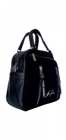 Rucsac Dama Piele Naturala Negru Mara V. Fabbiano G04410 [1]