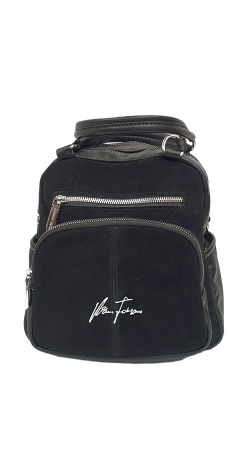 Rucsacuri Dama - Rucsac Dama Piele Naturala Negru Pia G02470