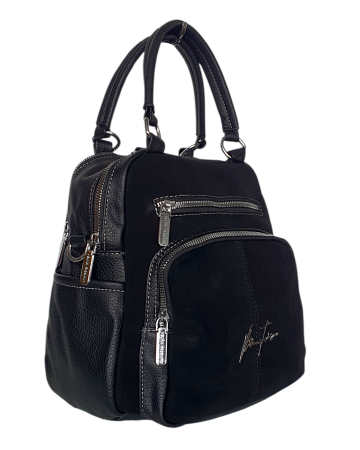 Rucsacuri Dama - Rucsac Dama Piele Naturala Negru Pia G02470