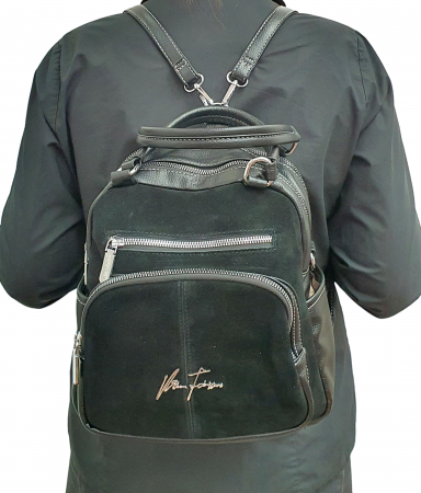 Rucsac Dama Piele Naturala Negru Pia G02470 [6]
