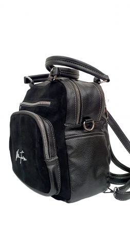 Rucsac Dama Piele Naturala Negru Pia G02470 [3]
