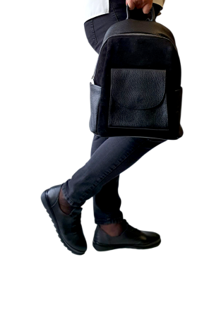 Rucsac Dama Piele Naturala Negru Randa G04564 [6]